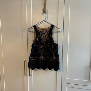 Express Y2K lace tank top